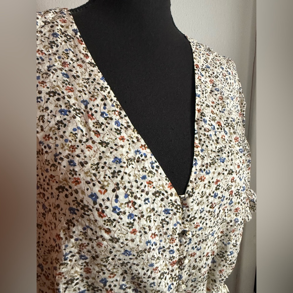 Madewell Silk Button Up Blouse - Picture 9 of 11